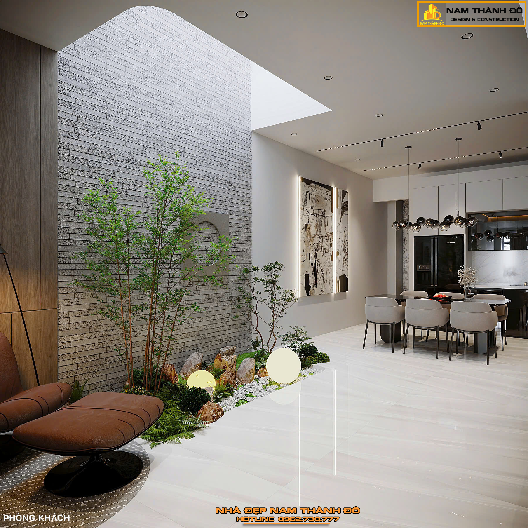 Thiết kế giếng trời lấy ánh sáng tự nhiên