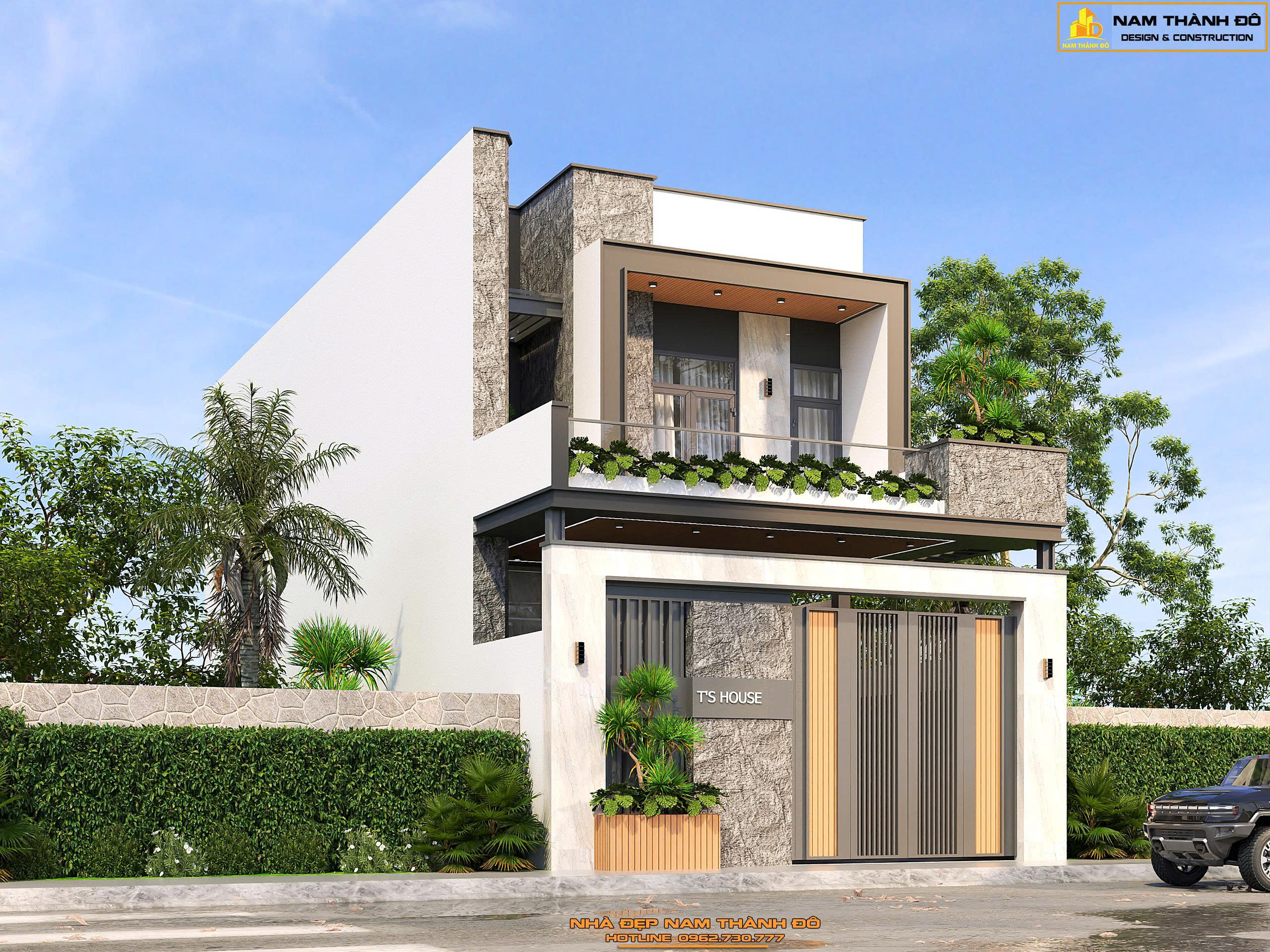 Nhà phố 2 tầng hiện đại, tiện nghi